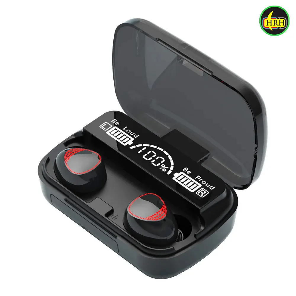 M10 TWS Earbuds 2500mAh Charging Box Bluetooth-compatible Stereo Waterproof v6.3