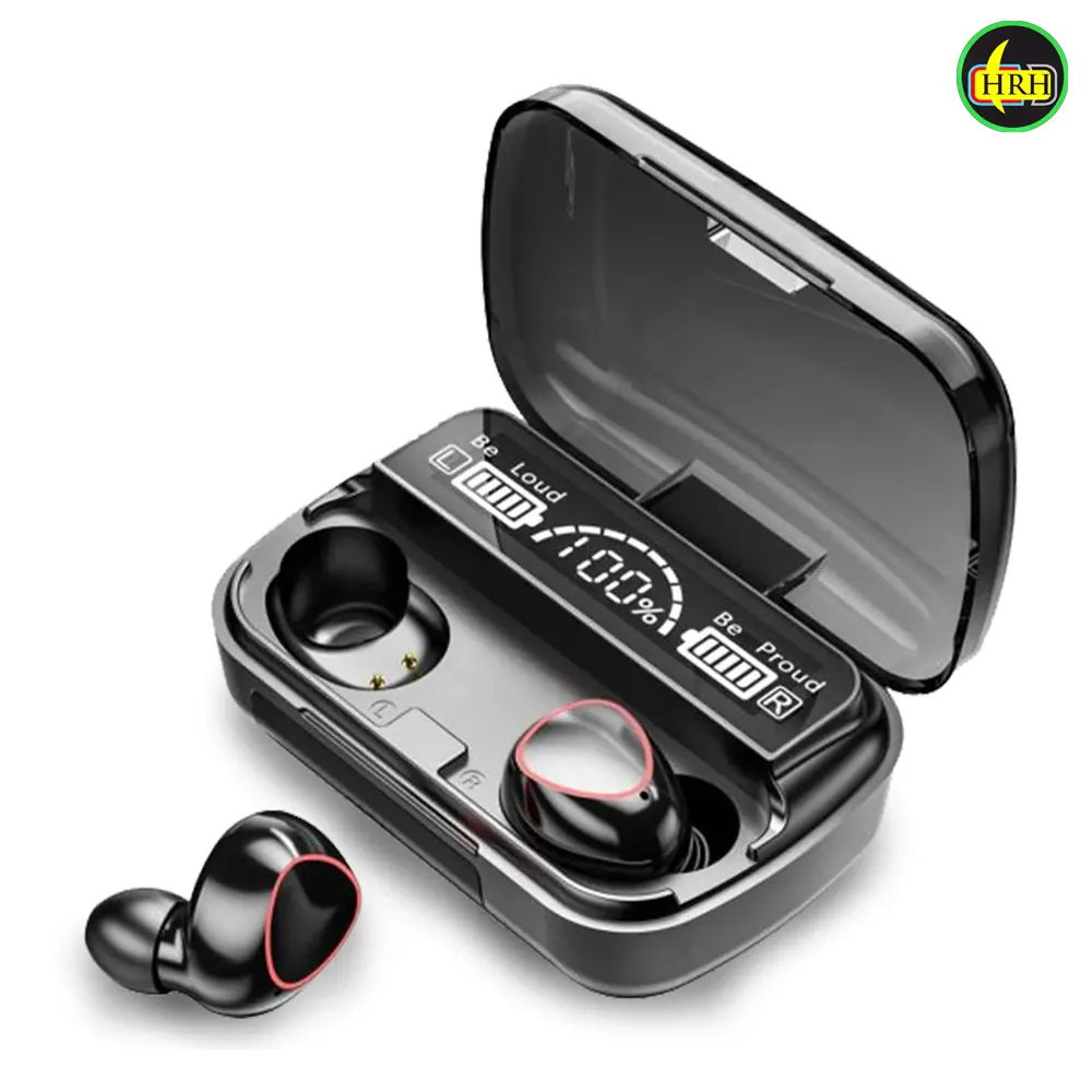 M10 TWS Earbuds 2500mAh Charging Box Bluetooth-compatible Stereo Waterproof v6.3